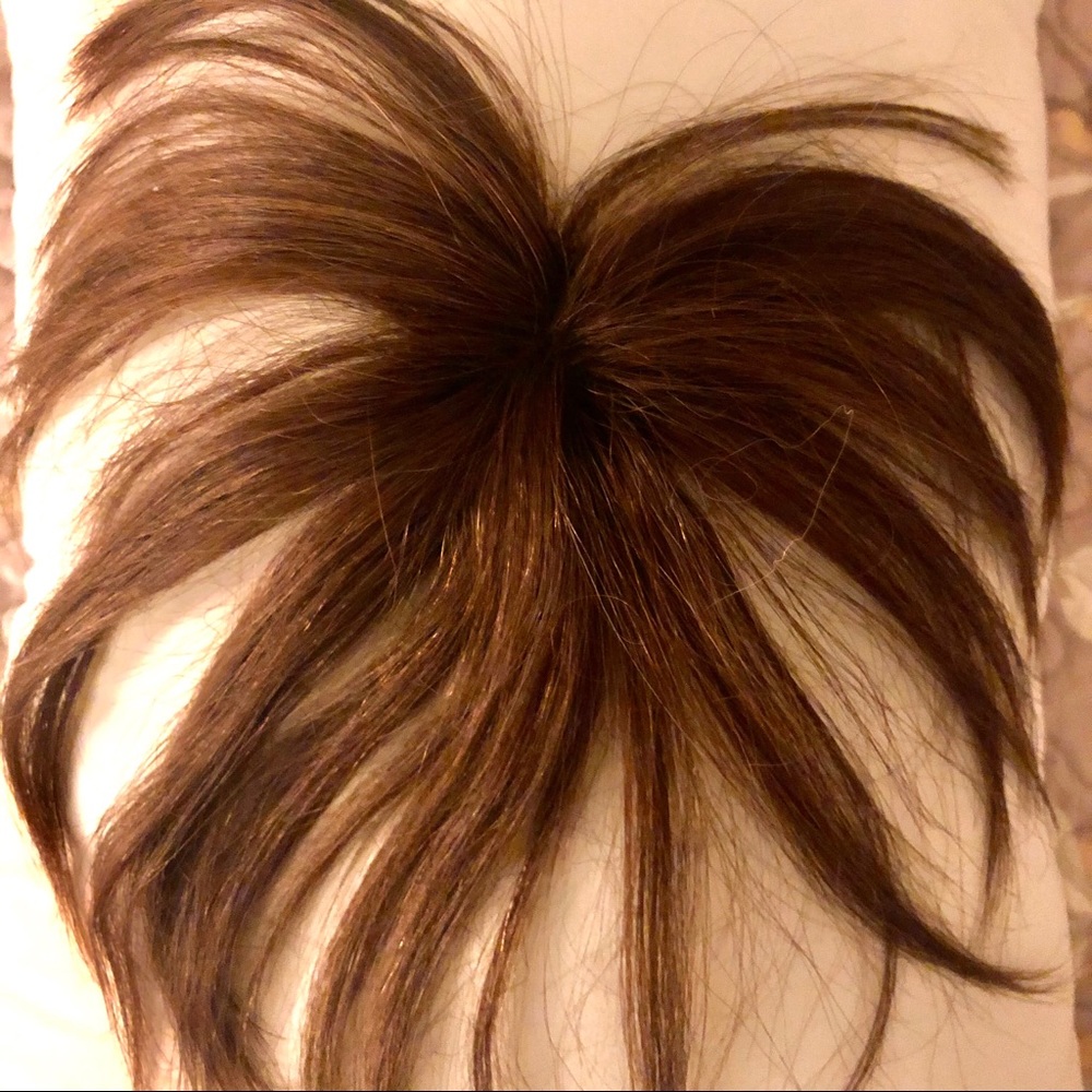 Human hair topper .